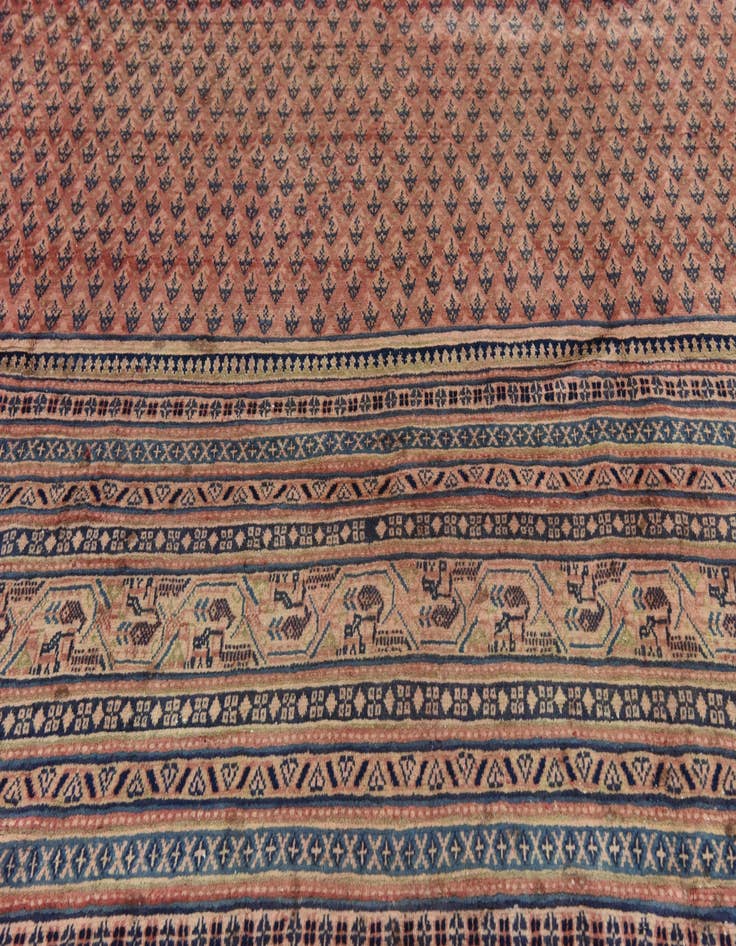 Detail image of 10' 10 x 13' 5  Hand Knotted Botemir Persian Wool Rug