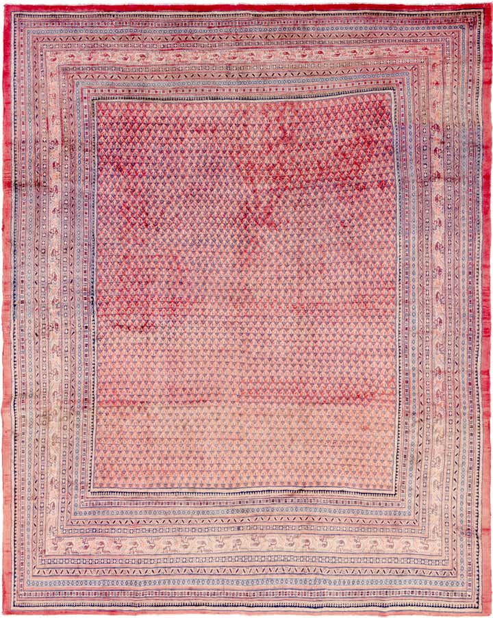 10' 10 x 13' 5 Hand Knotted Botemir Persian Wool Rug