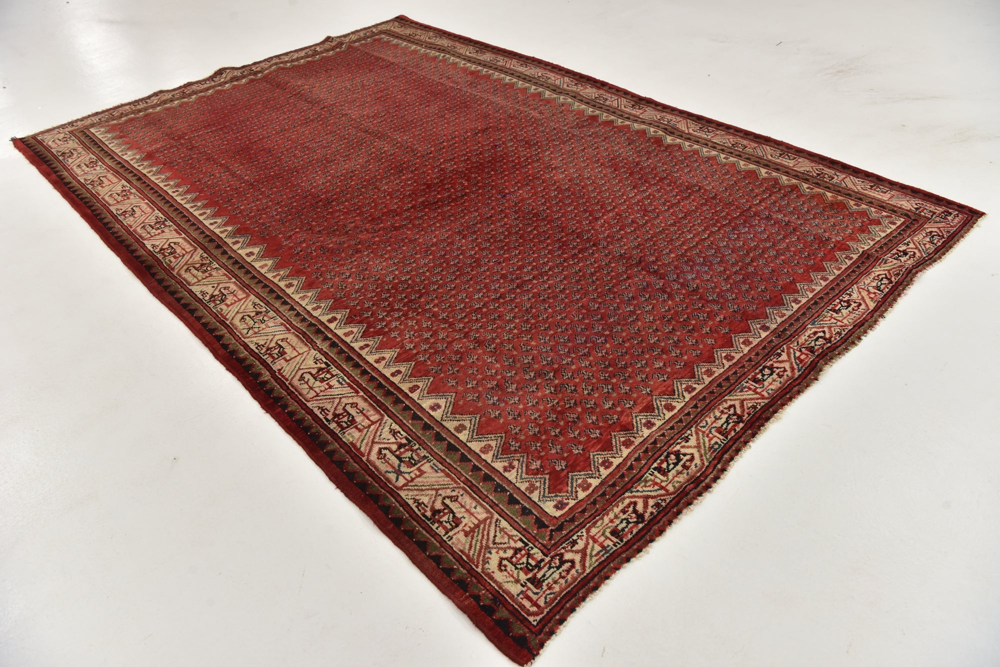 7' x 10' 2 Hand Knotted Botemir Persian Wool Rug