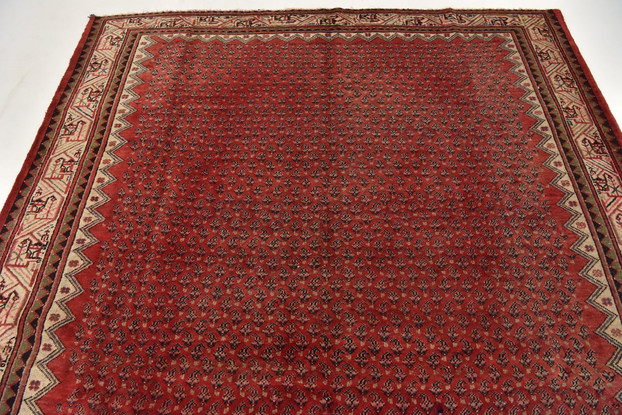 7' x 10' 2 Hand Knotted Botemir Persian Wool Rug