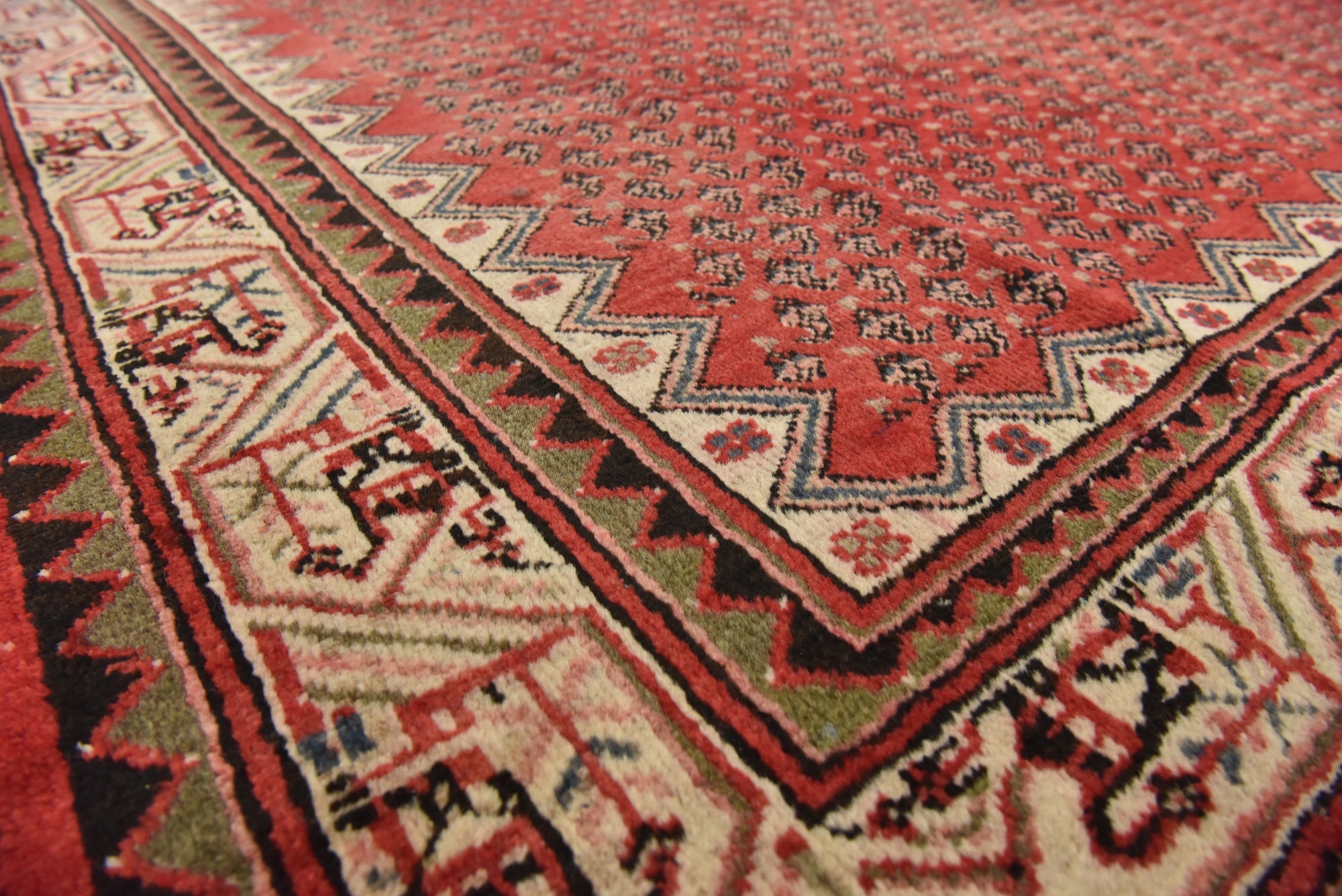 7' x 10' 2 Hand Knotted Botemir Persian Wool Rug