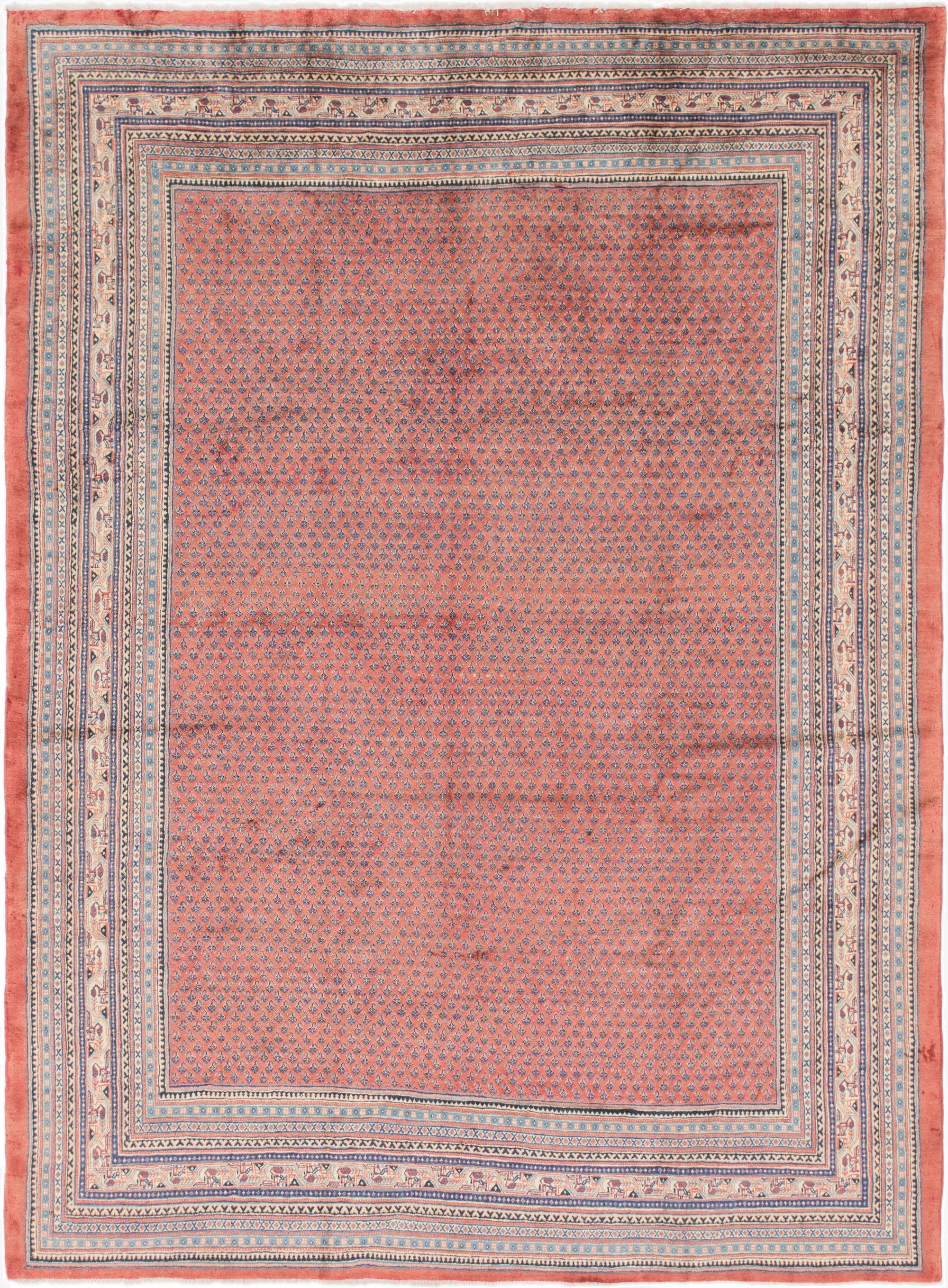 9' 3 x 12' 8  Hand Knotted Botemir Persian Wool Rug