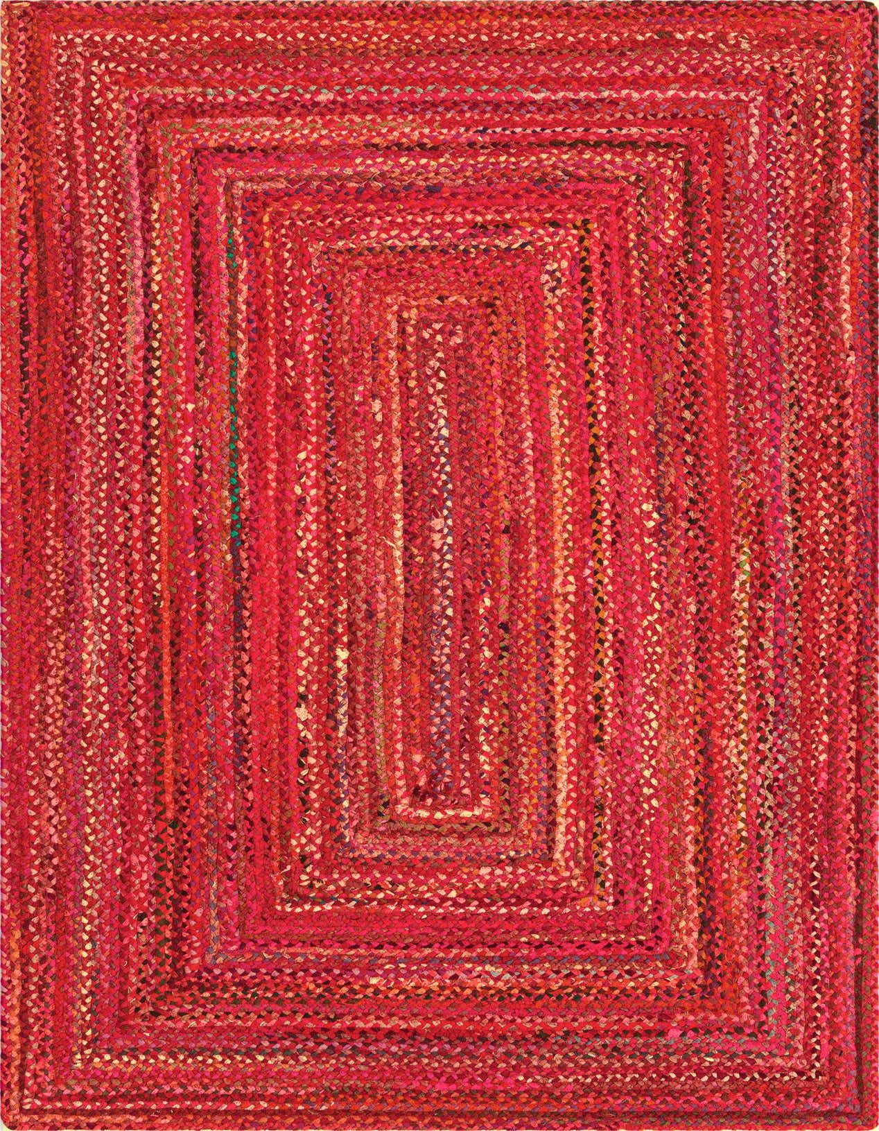 Primary image 5' 1 x 8'  Hand Braided Chindi Rug