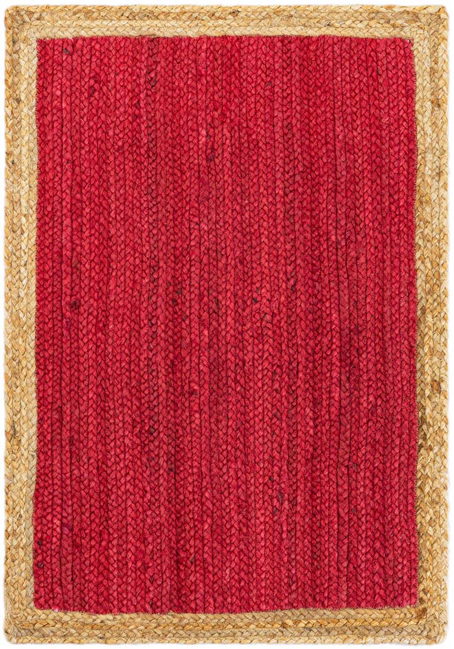 Detail image of 2' 2 x 3' 1 Handmade Braided Jute Rug