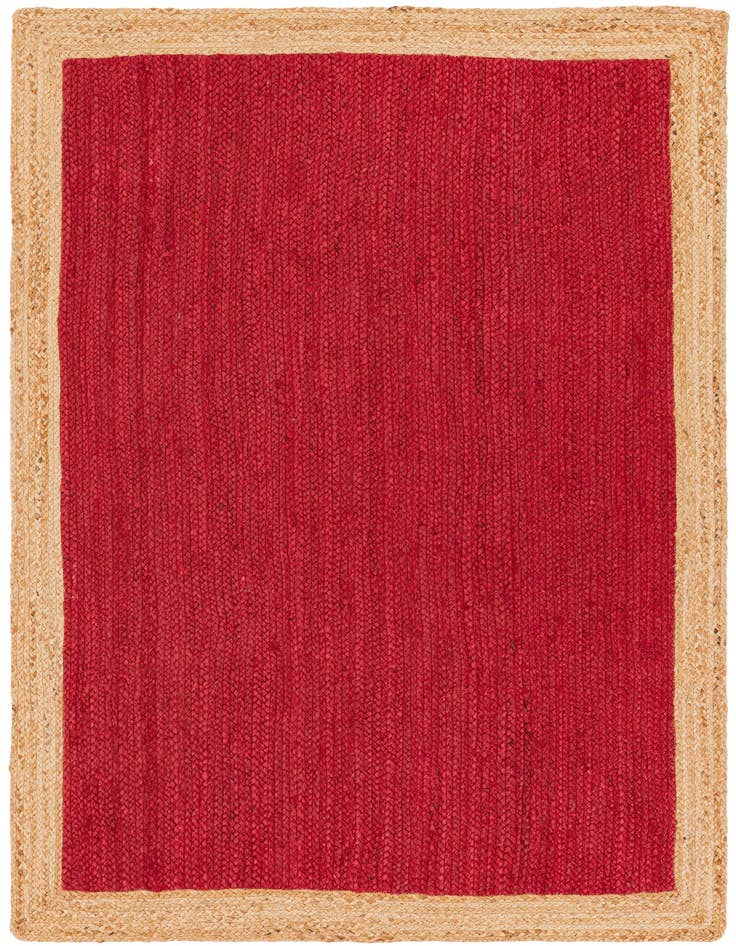 Detail image of 4' 1 x 6' 1  Hand Braided Jute Rug