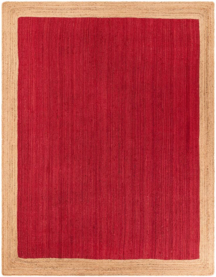 Detail image of 8' x 10'  Hand Braided Jute Rug