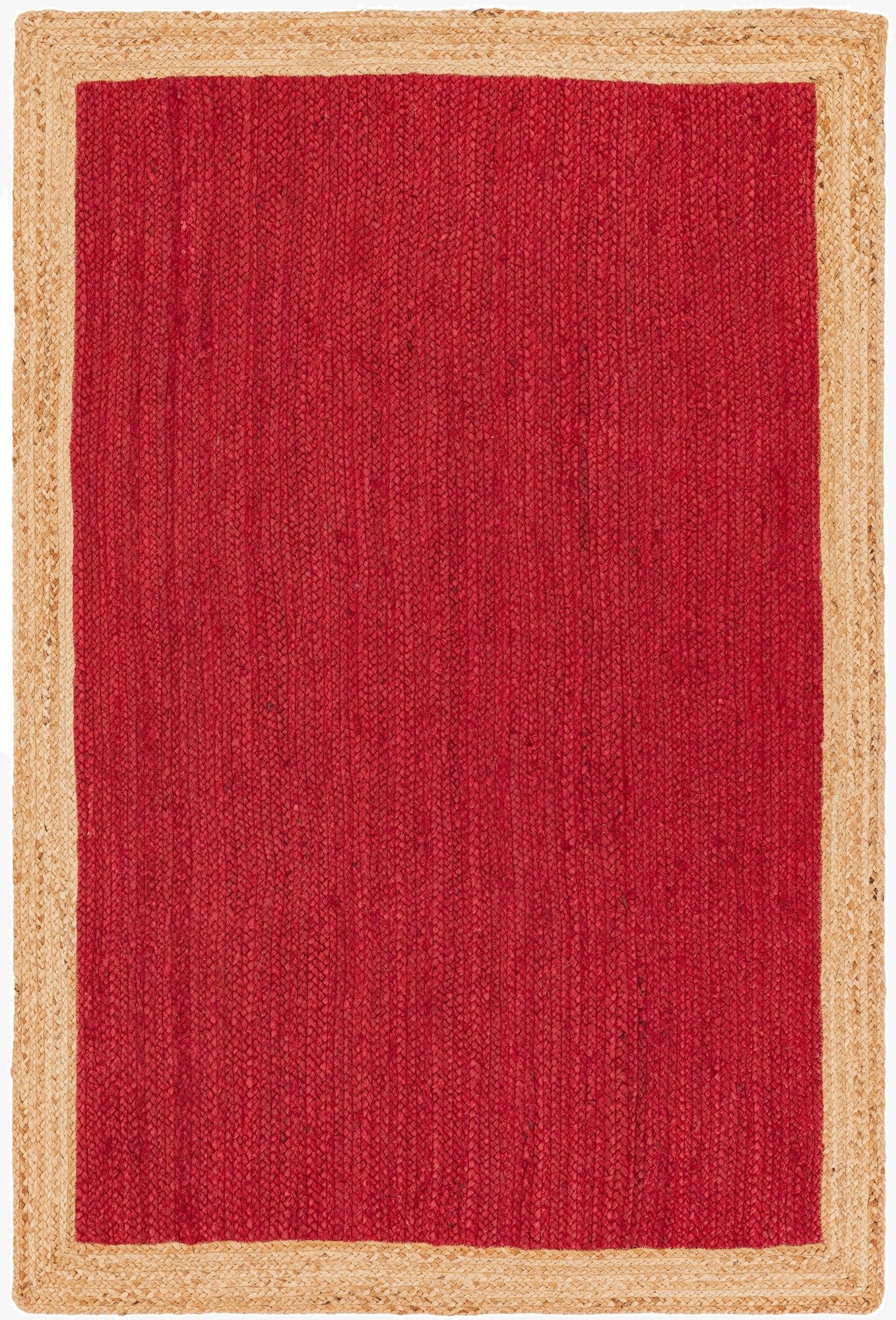 4' 1 x 6' 1  Hand Braided Jute Rug