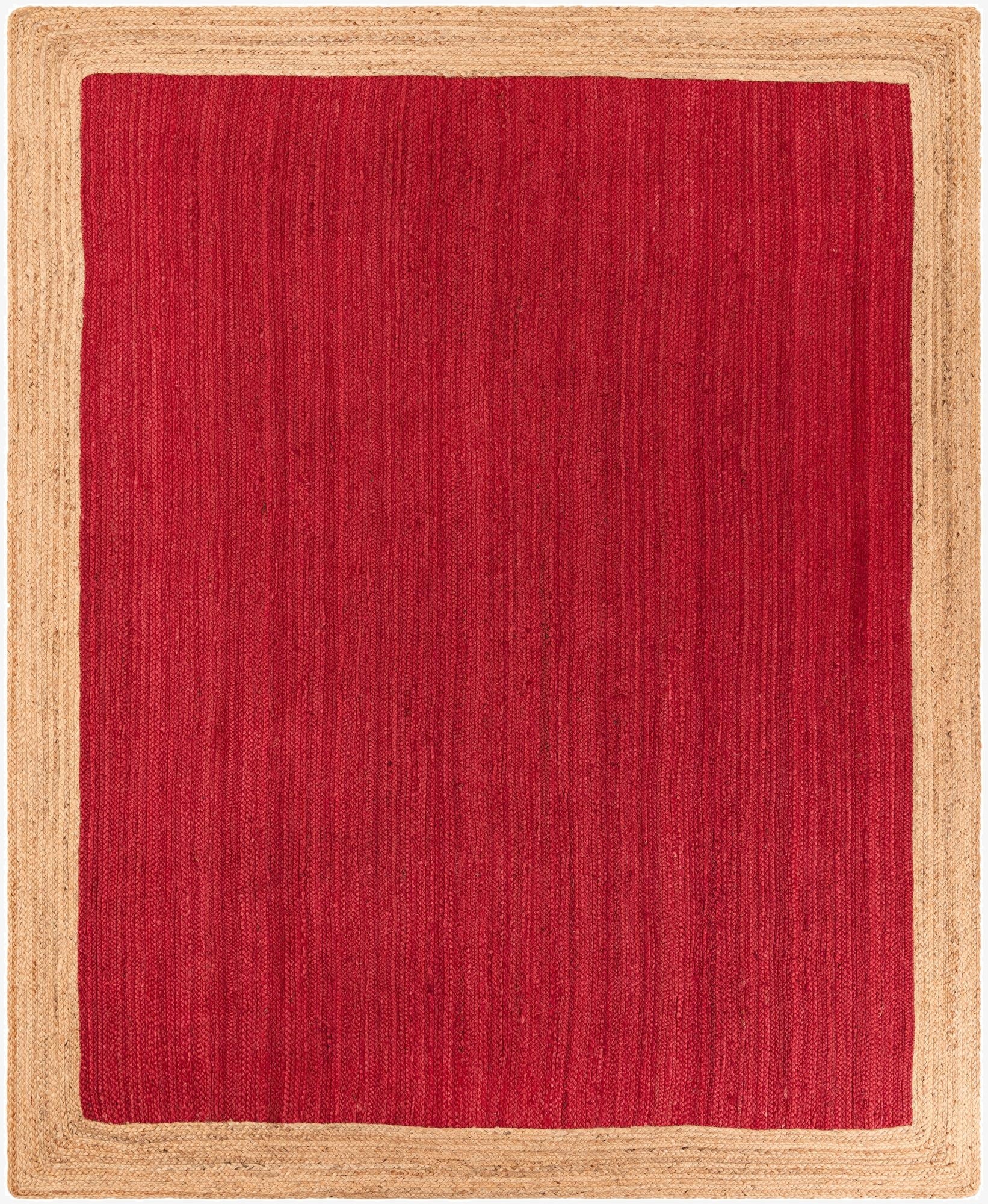 8' x 10'  Hand Braided Jute Rug