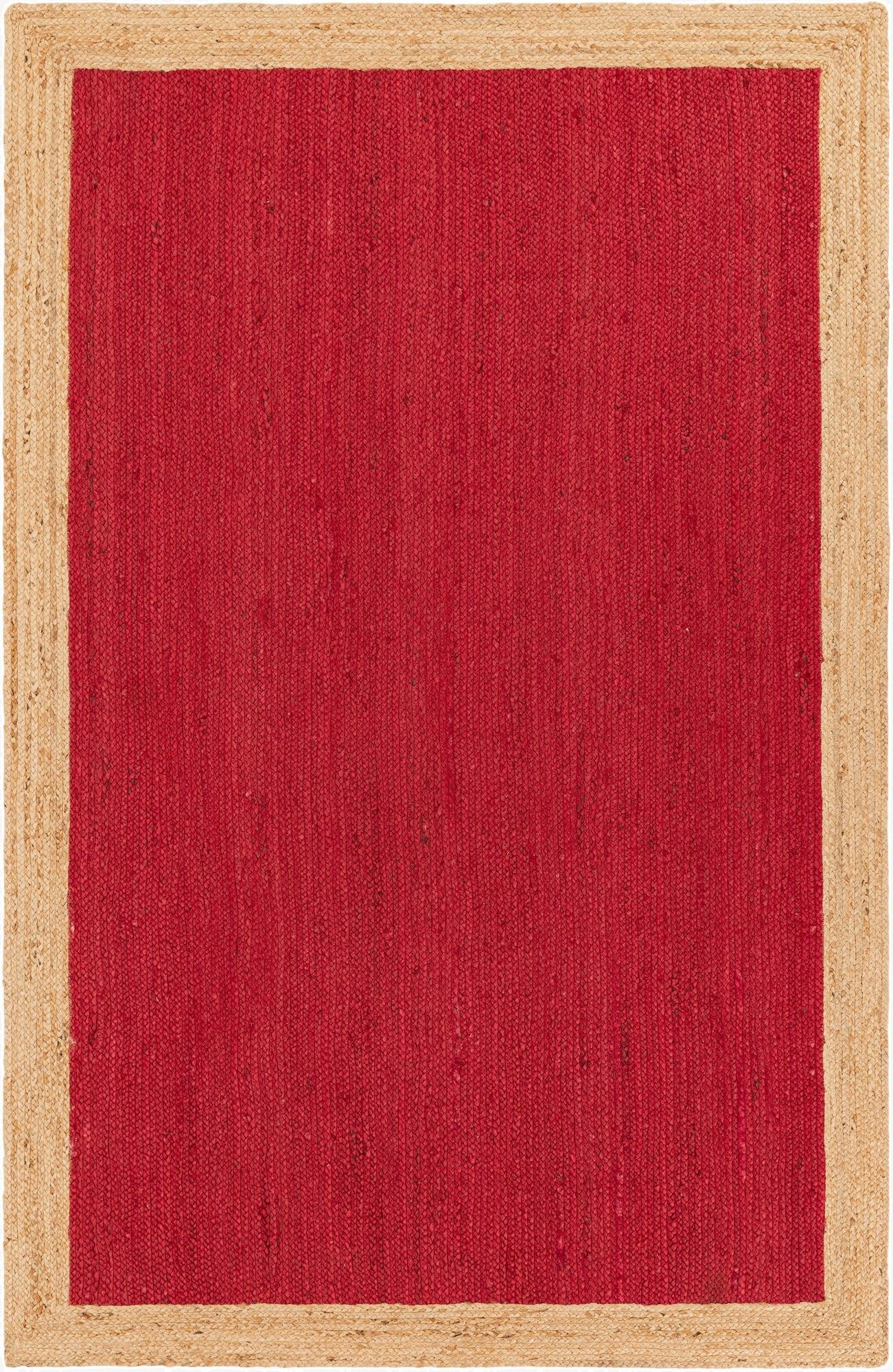 5' 1 x 8'  Hand Braided Jute Rug