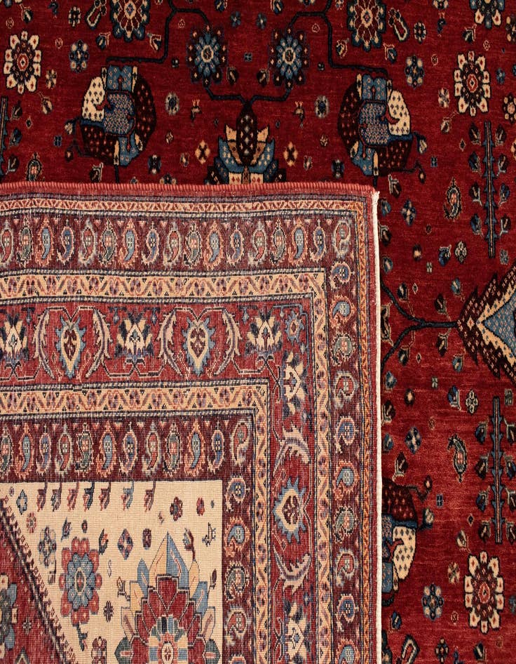 Detail image of 6' 10 x 7' 10  Hand Knotted Bulurbaft Persian Rug