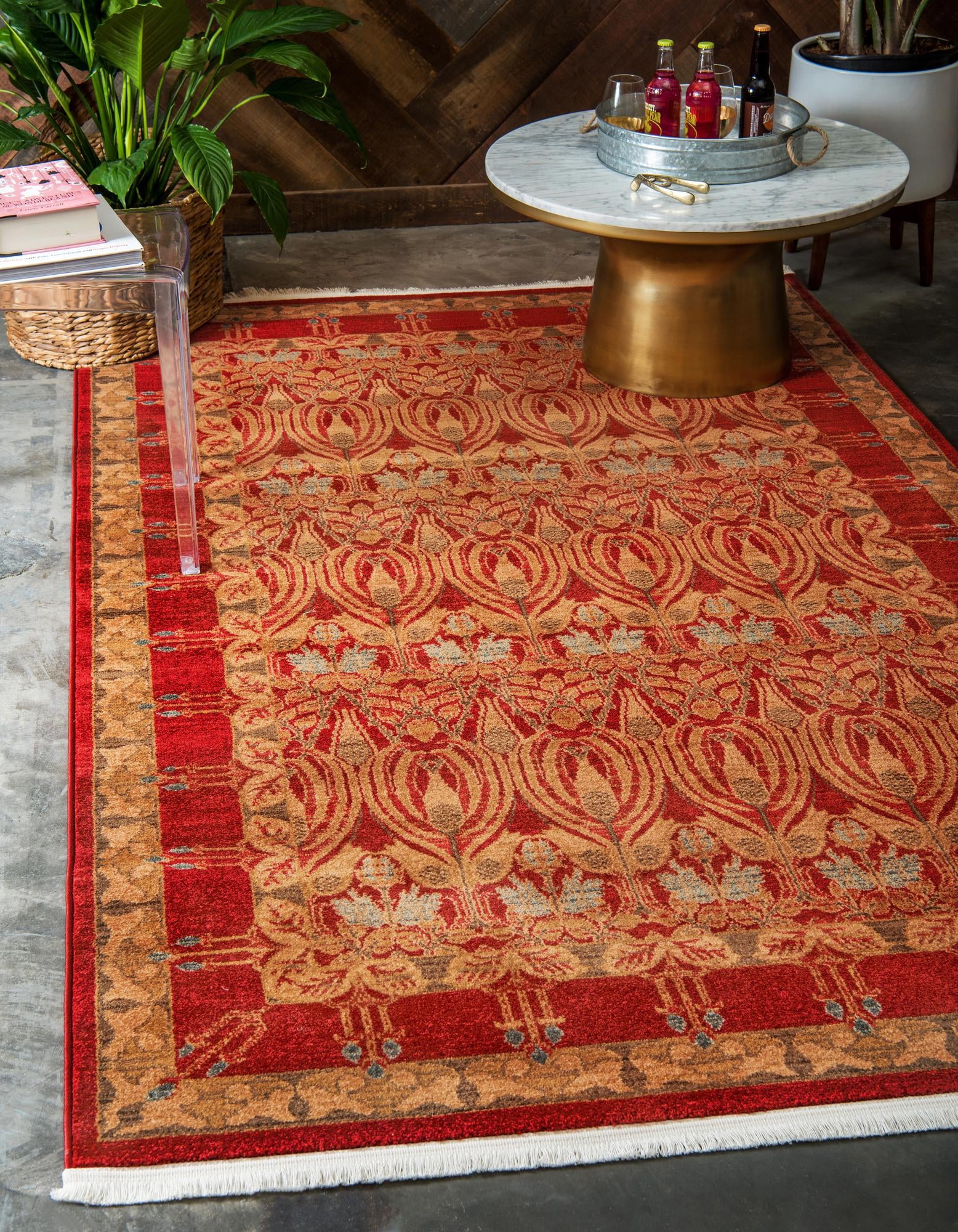 Red 7' x 10' Chelsea Rug | Rugs.com