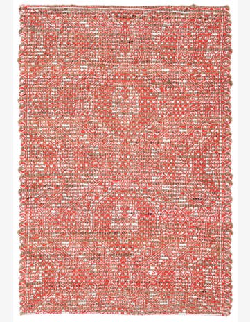 2' 1 x 3' Hand Woven Chenille Jute Rug