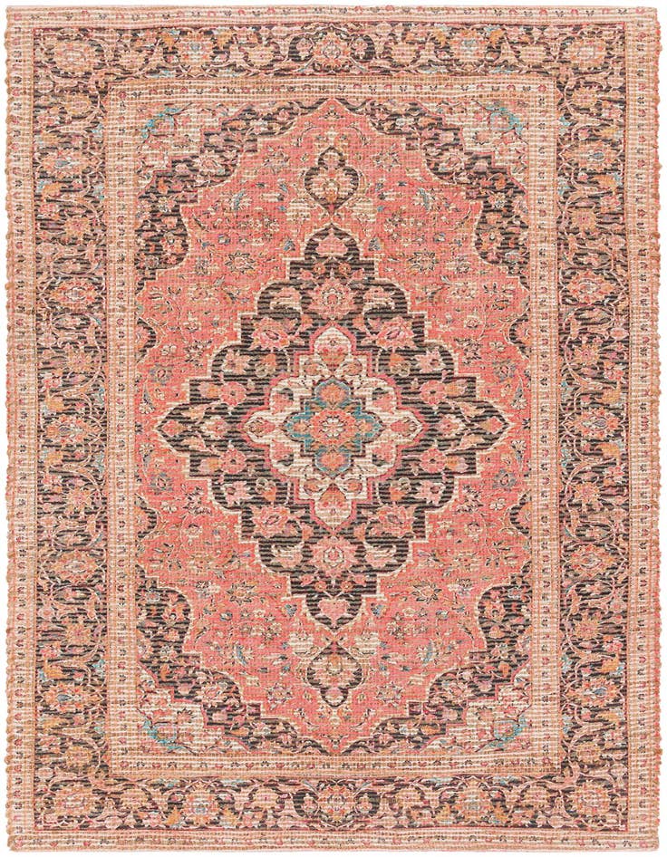 Detail image of 4' 1 x 6' 1 Chenille Jute Rug
