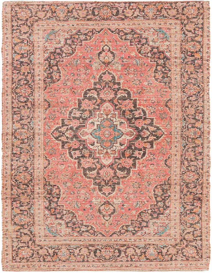 Detail image of 5' 1 x 8' Chenille Jute Rug