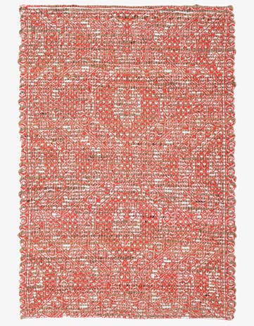 2' 1 x 3' Hand Woven Chenille Jute Rug