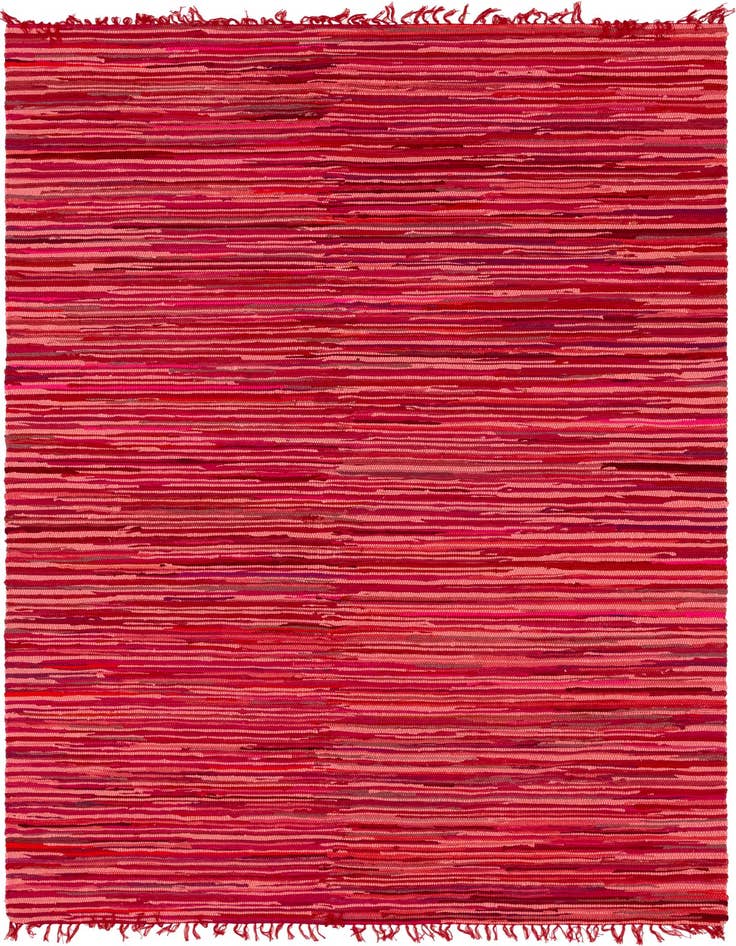 Detail image of 9' x 12' Hand Woven Chindi Cotton Rug