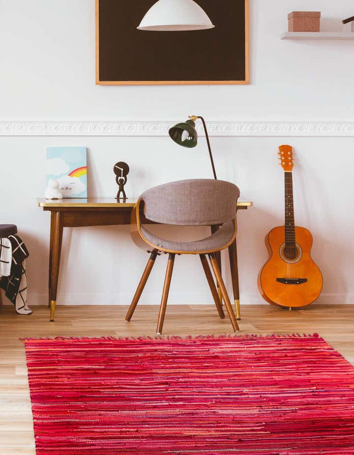 5' x 8' Hand Woven Chindi Cotton Rug
