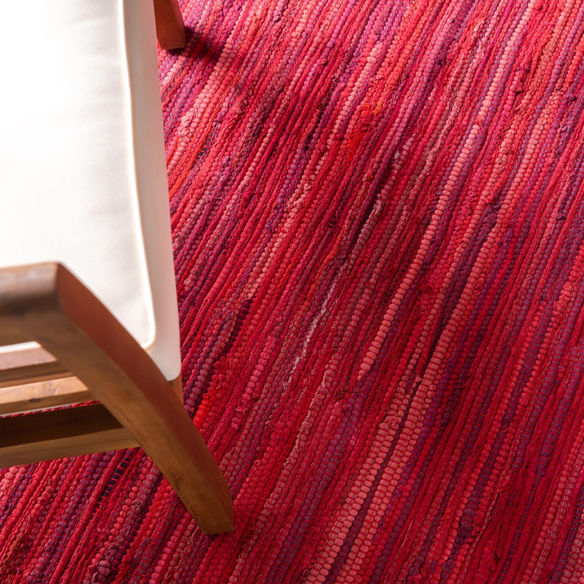 9' x 12' Hand Woven Chindi Cotton Rug