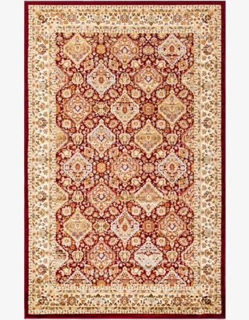 Red Classic Agra Rug