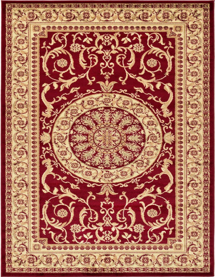 Detail image of 5' 3 x 8' Classic Aubusson Rug