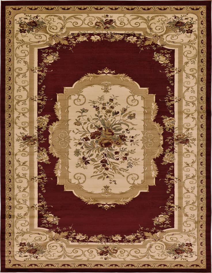 Detail image of 10' 6 x 16' 5 Classic Aubusson Rug