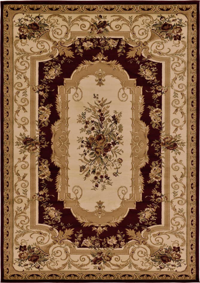 Detail image of 7' x 10' Classic Aubusson Rug