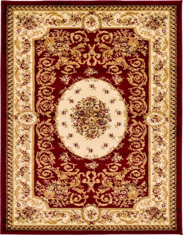 Detail image of 3' 3 x 5' 3 Classic Aubusson Rug