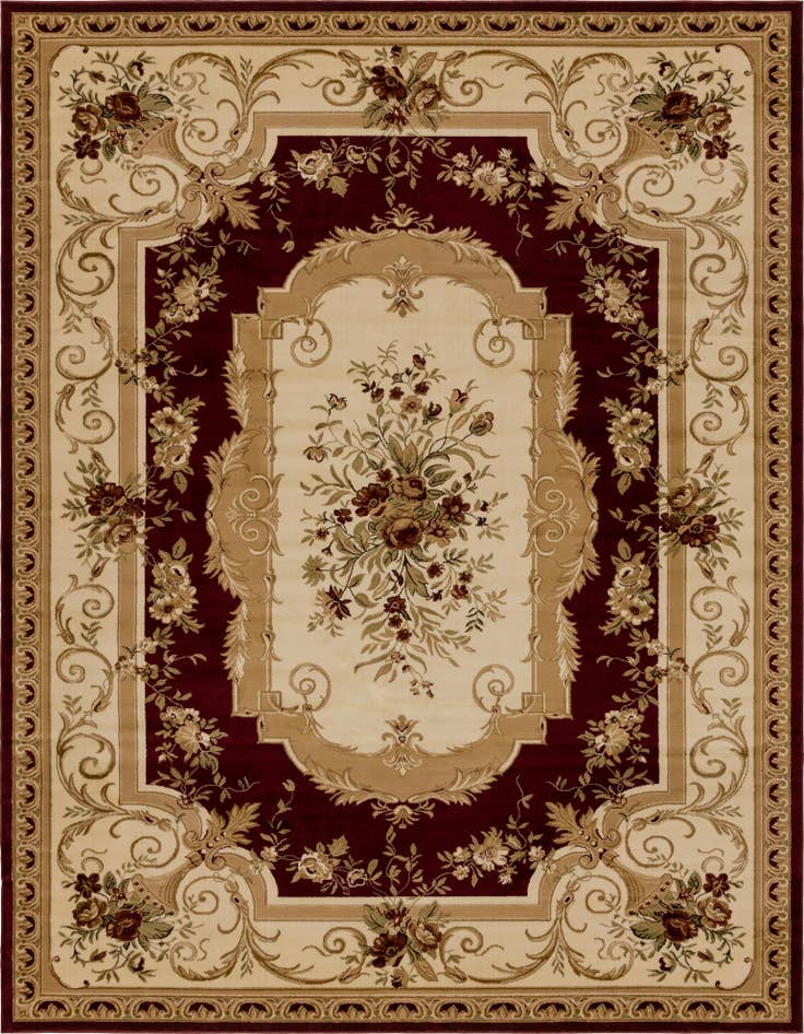 Detail image of 10' x 13' Classic Aubusson Rug