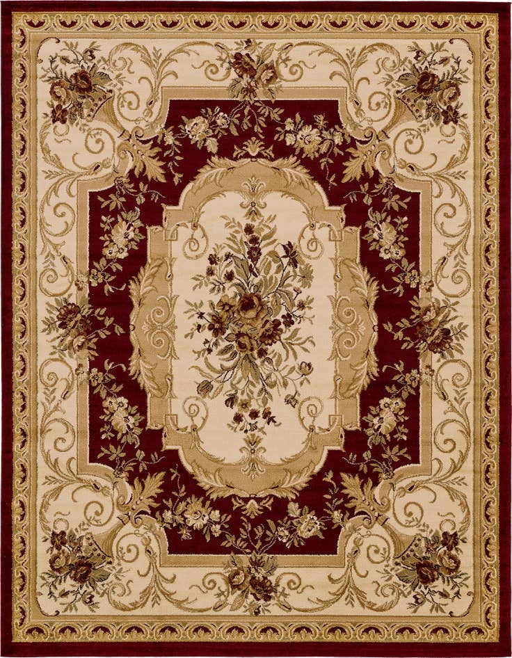 Detail image of 7' 10 x 10' Classic Aubusson Rug