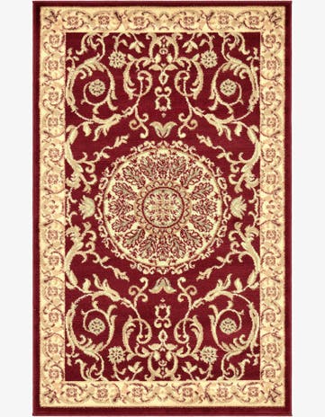 Red Classic Aubusson Rug