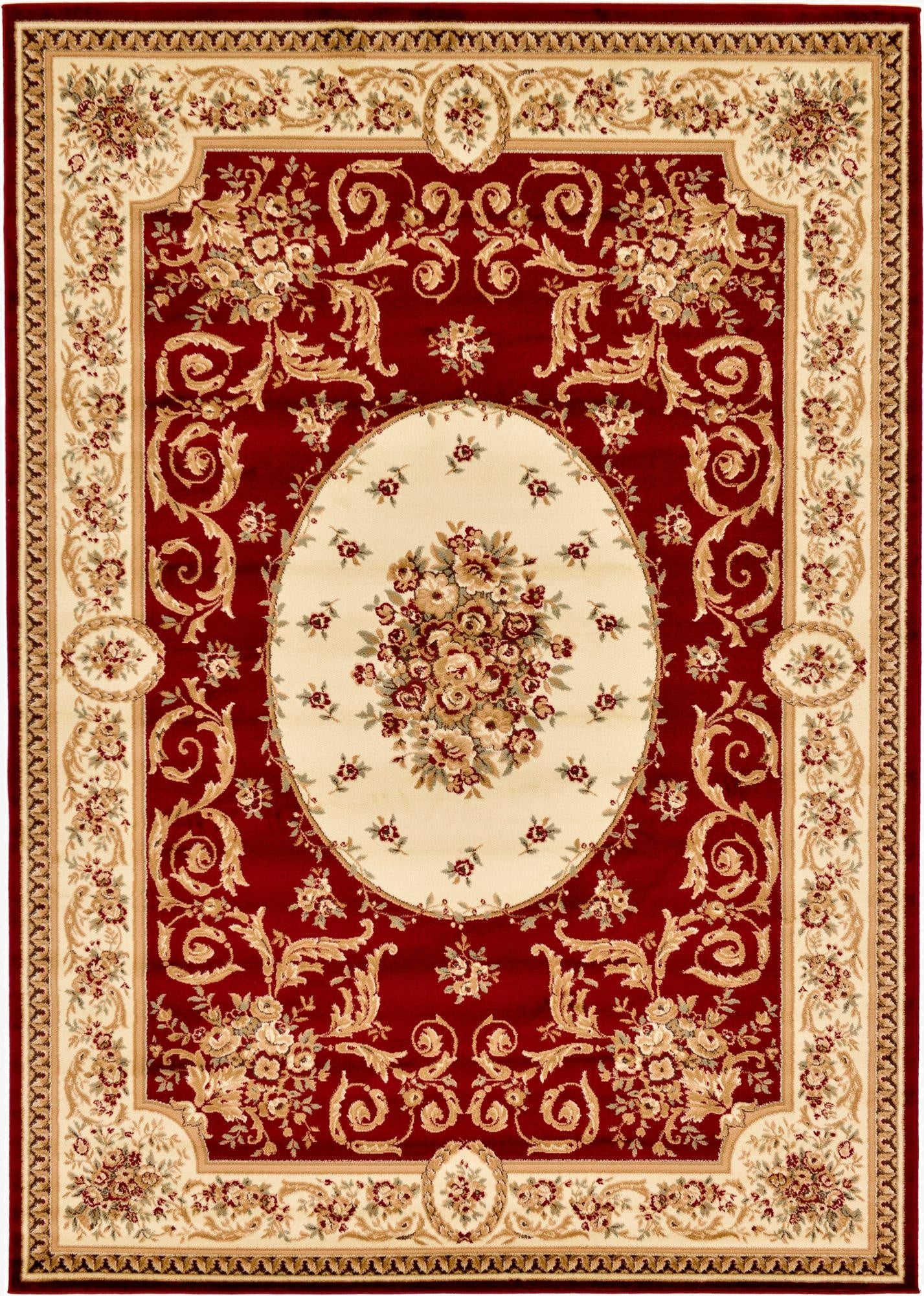 7' 10 x 11' Classic Aubusson Rug