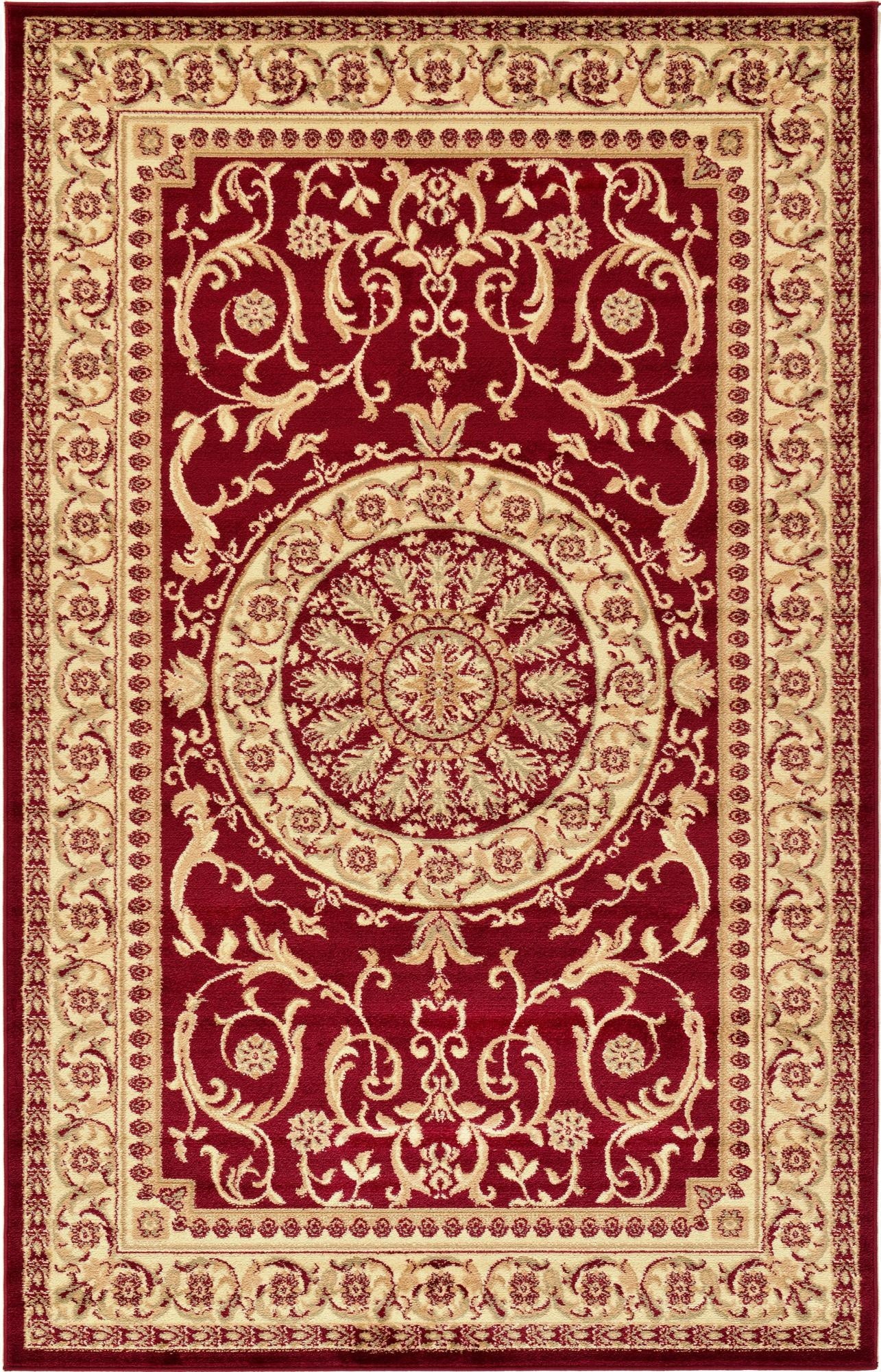 Primary image 5' 3 x 8' Classic Aubusson Rug