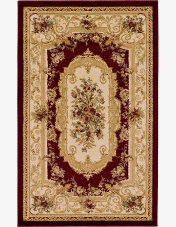 3' x 5' 3 Classic Aubusson Rug