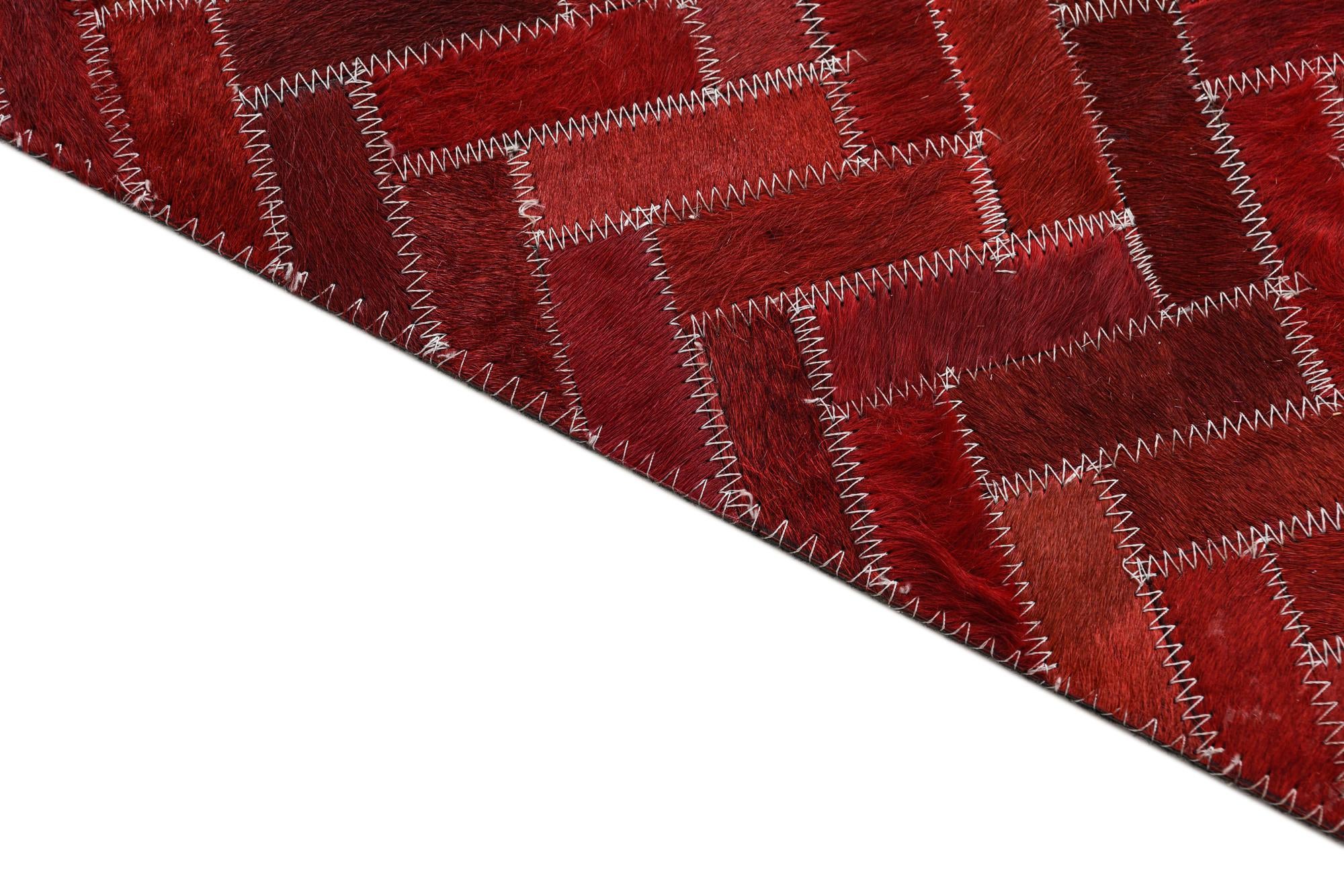 5' x 8' Cowhide Leather Rug