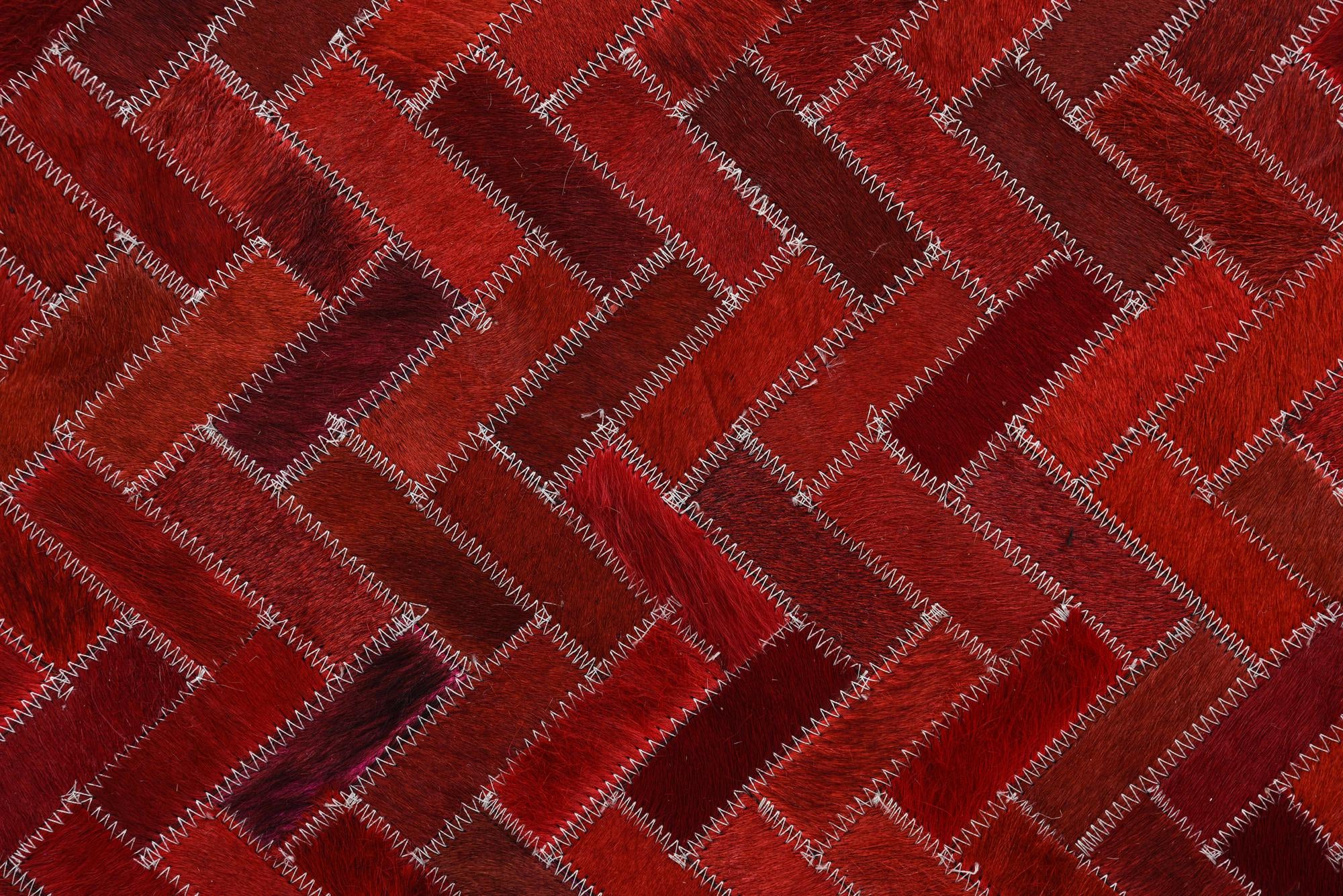 5' x 8' Cowhide Leather Rug