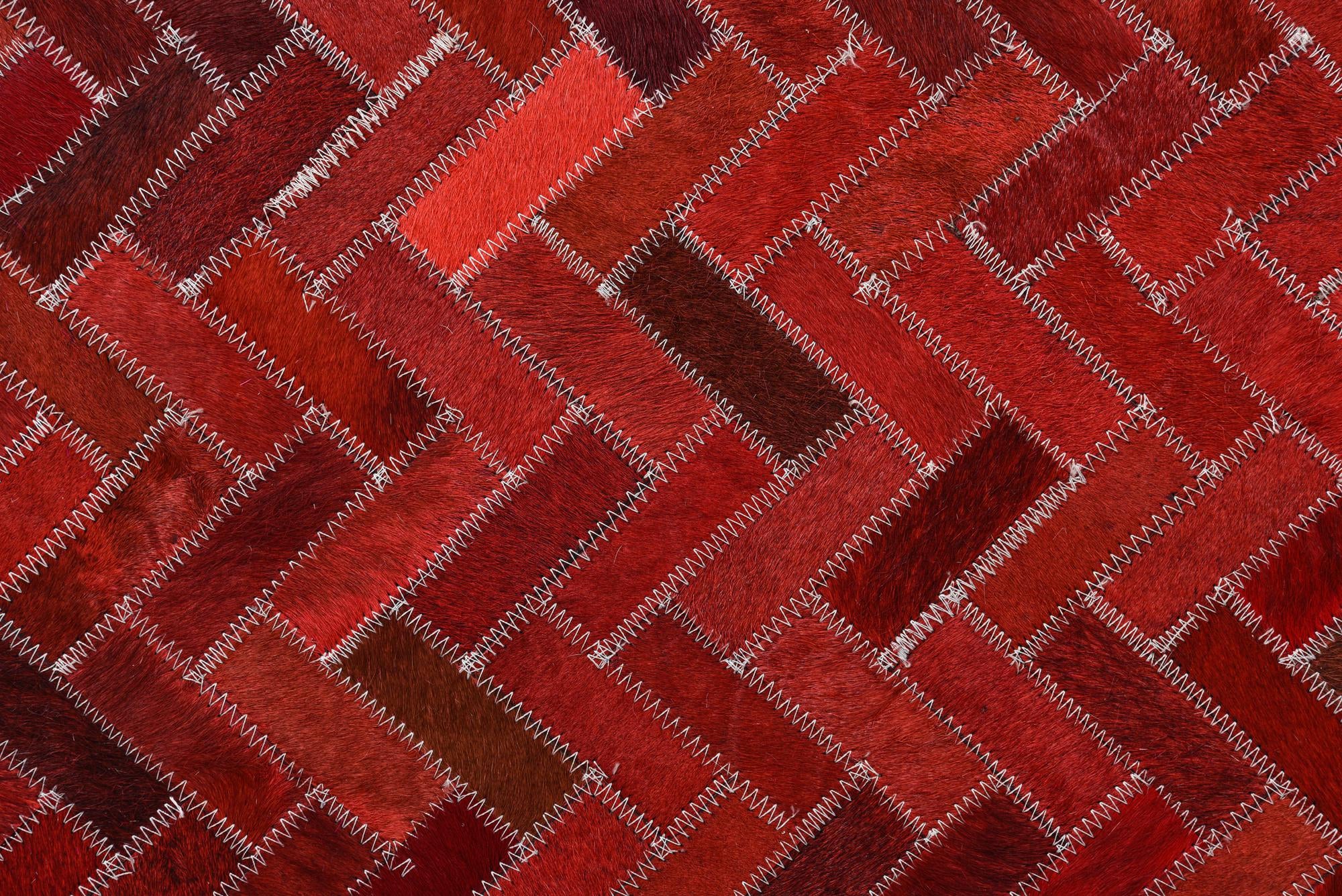 5' x 8' Cowhide Leather Rug