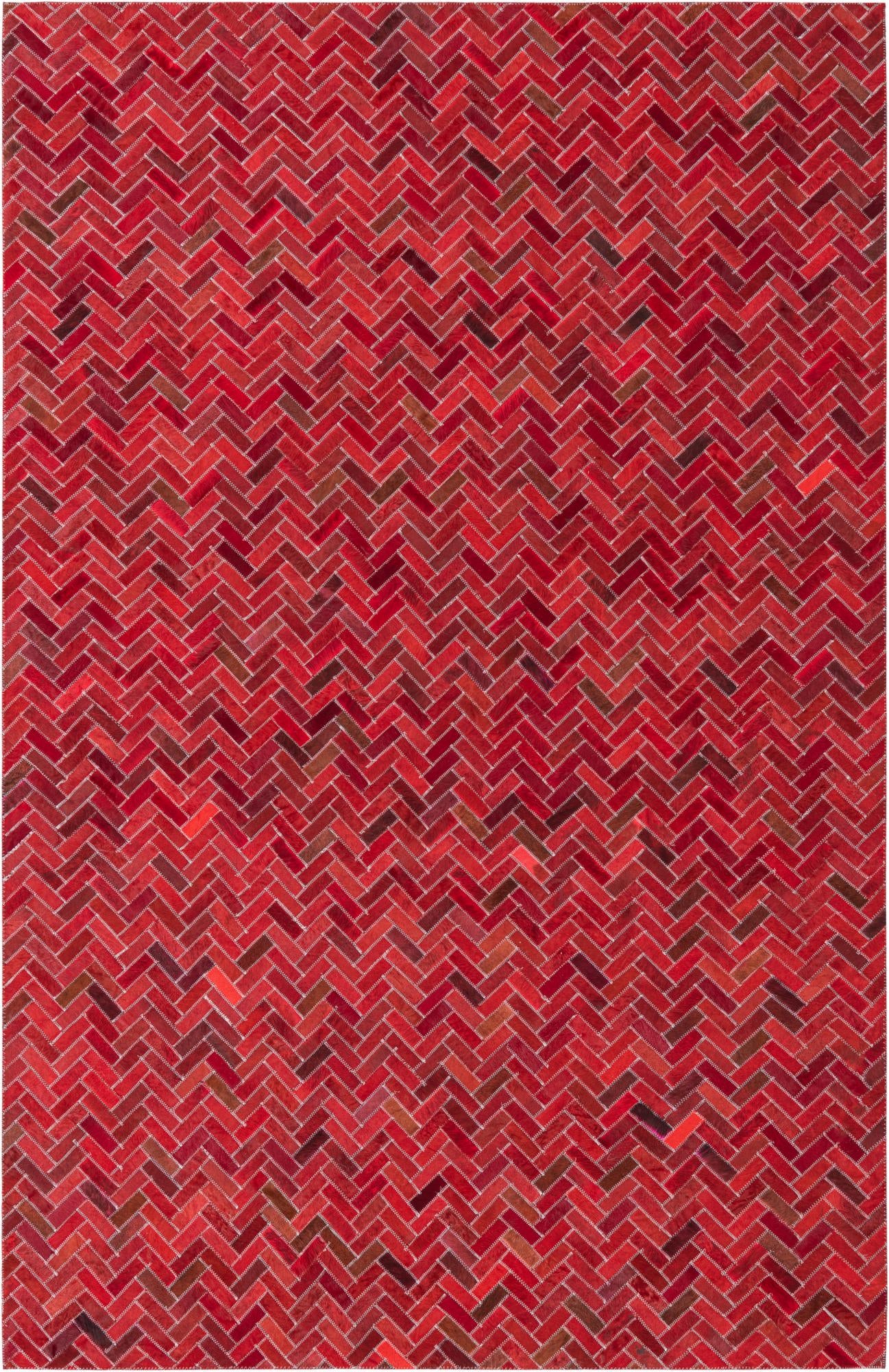 5' x 8' Cowhide Leather Rug