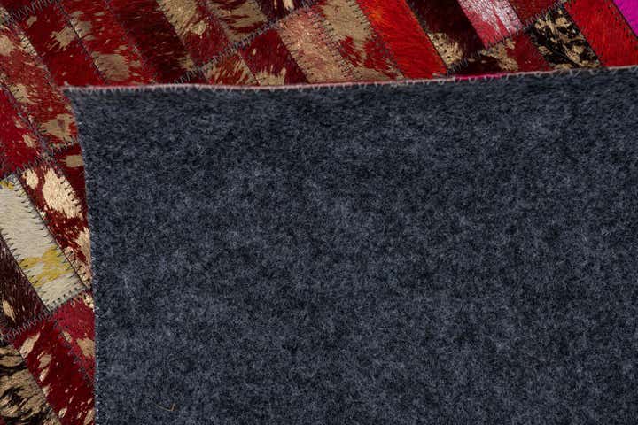 5' x 7' 10 Cowhide Leather Rug