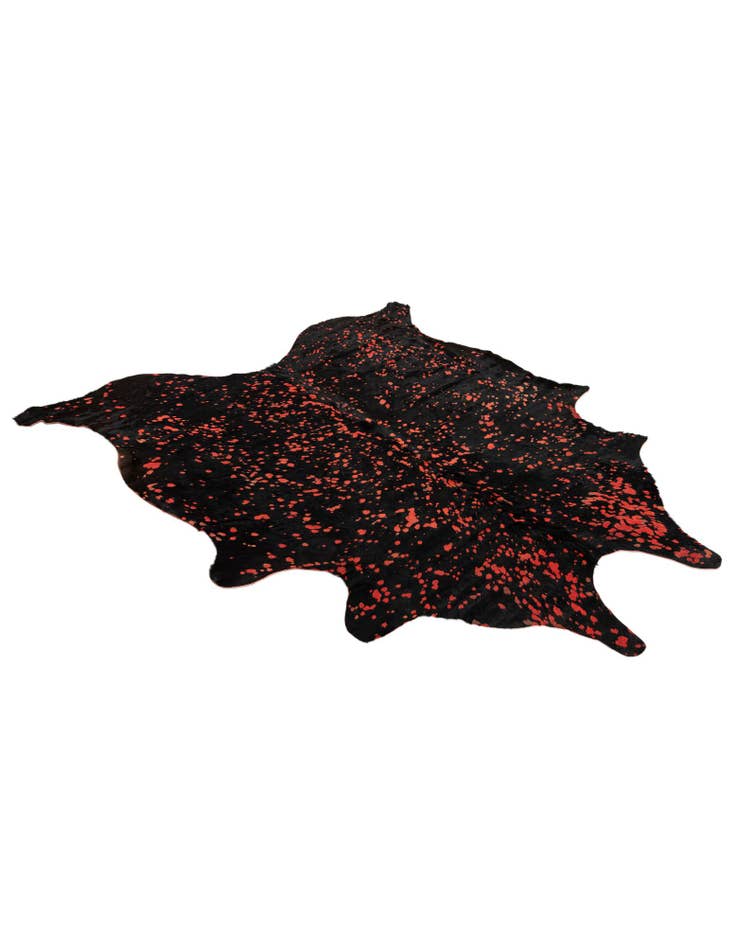 Detail image of 6' 3 x 7' Cowhide Leather Rug