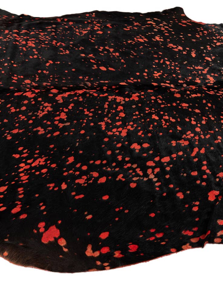 Detail image of 6' 3 x 7' Cowhide Leather Rug