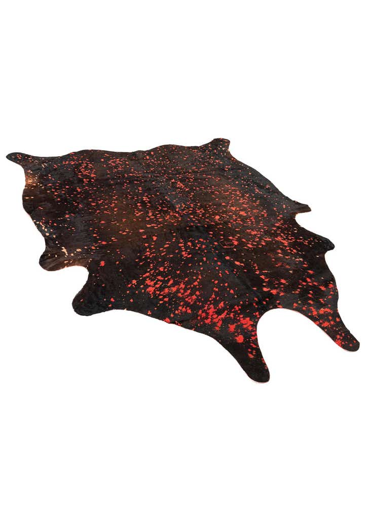 6' 2 x 7' 9 Cowhide Leather Rug