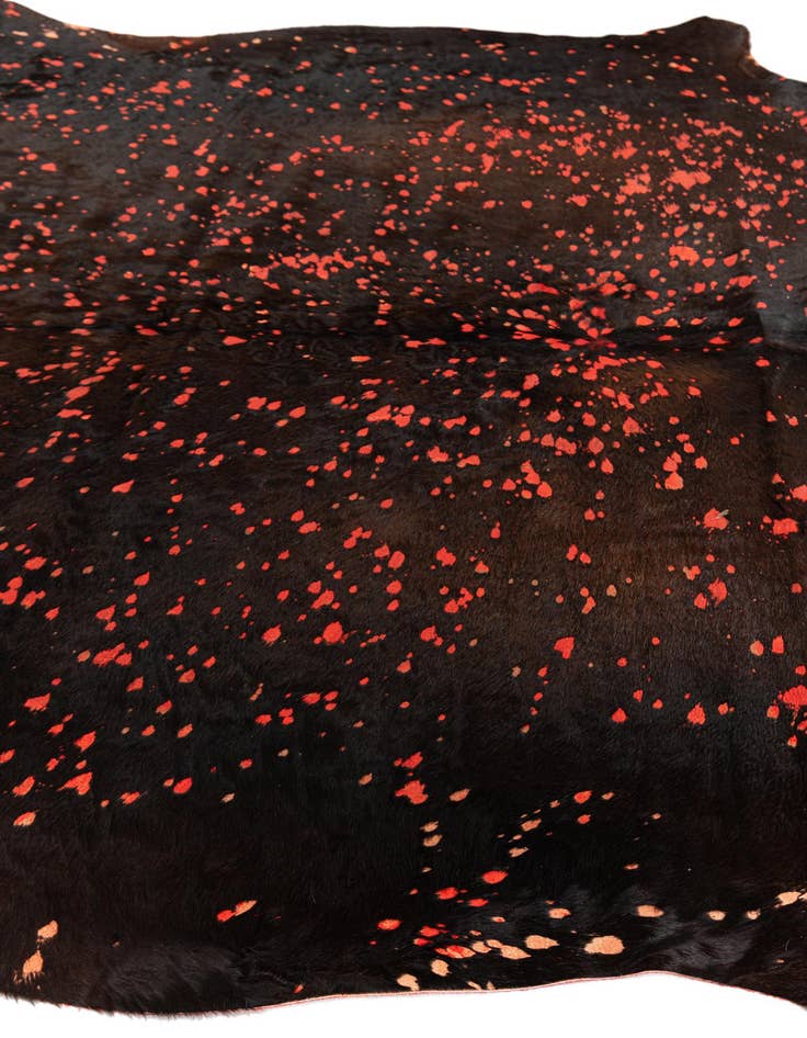 Detail image of 6' 2 x 7' 9 Cowhide Leather Rug