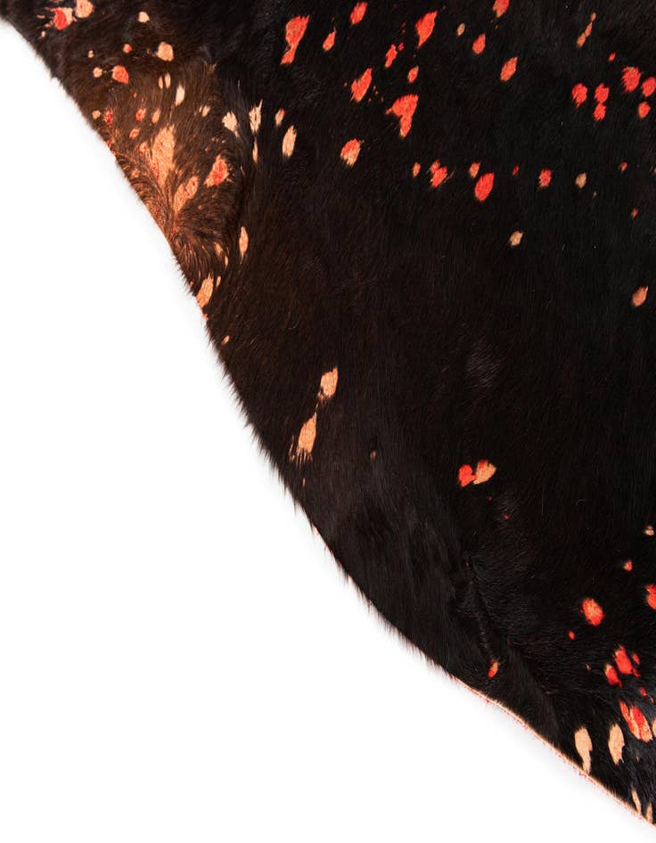 Detail image of 6' 2 x 7' 9 Cowhide Leather Rug