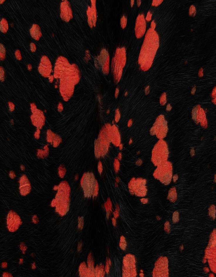 Detail image of 6' 2 x 7' 9 Cowhide Leather Rug