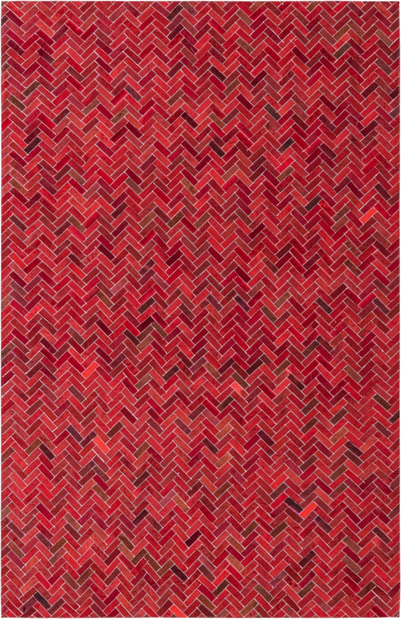 5' x 8' Cowhide Leather Rug