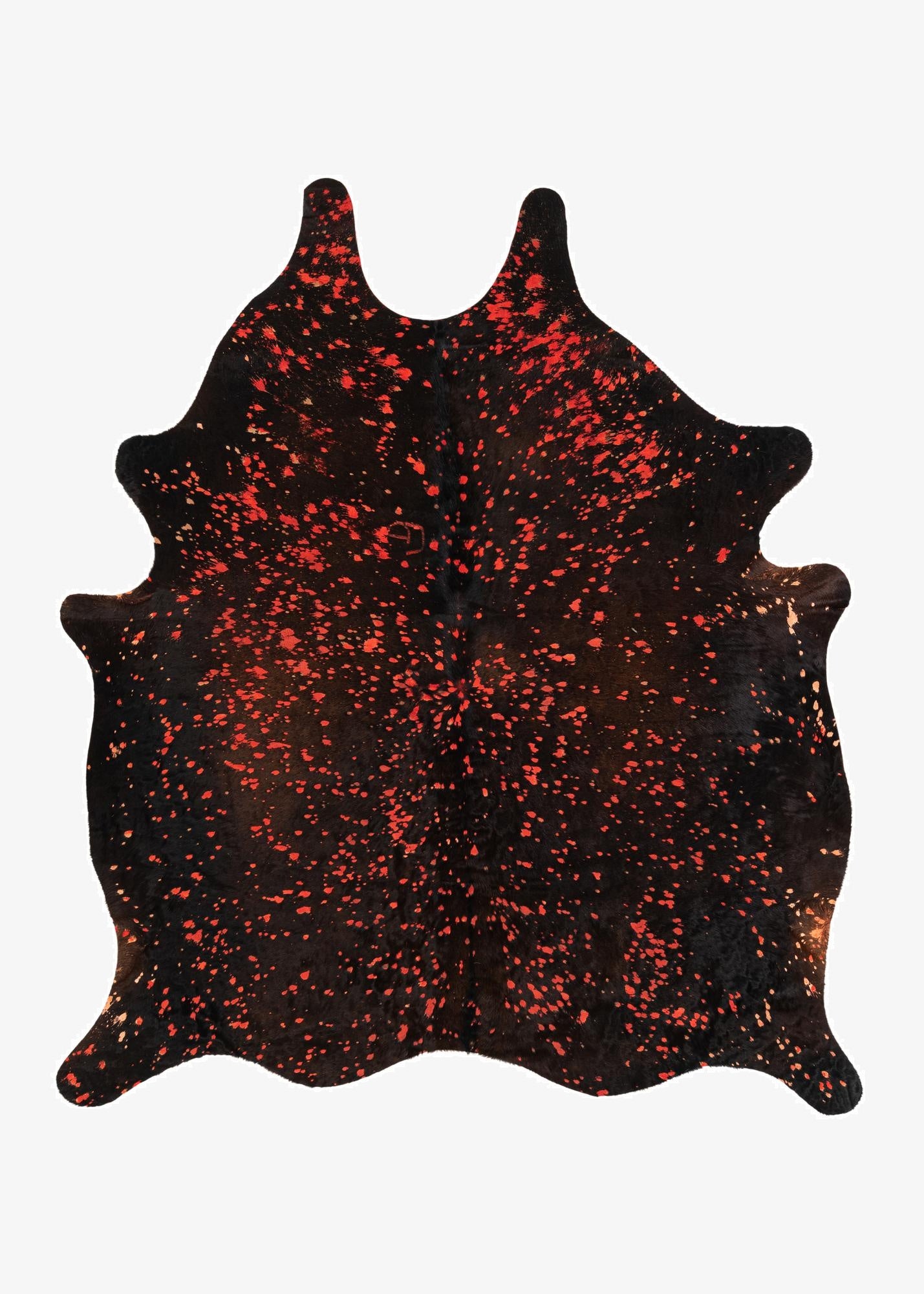6' 2 x 7' 9 Cowhide Leather Rug