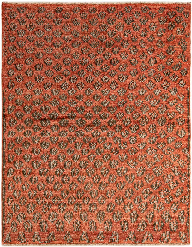 Detail image of 5' 10 x 7' 7 Hand Knotted Darya Wool Rug