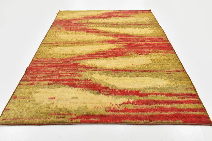 Detail image of 6' 8 x 9' Hand Knotted Darya Wool Rug