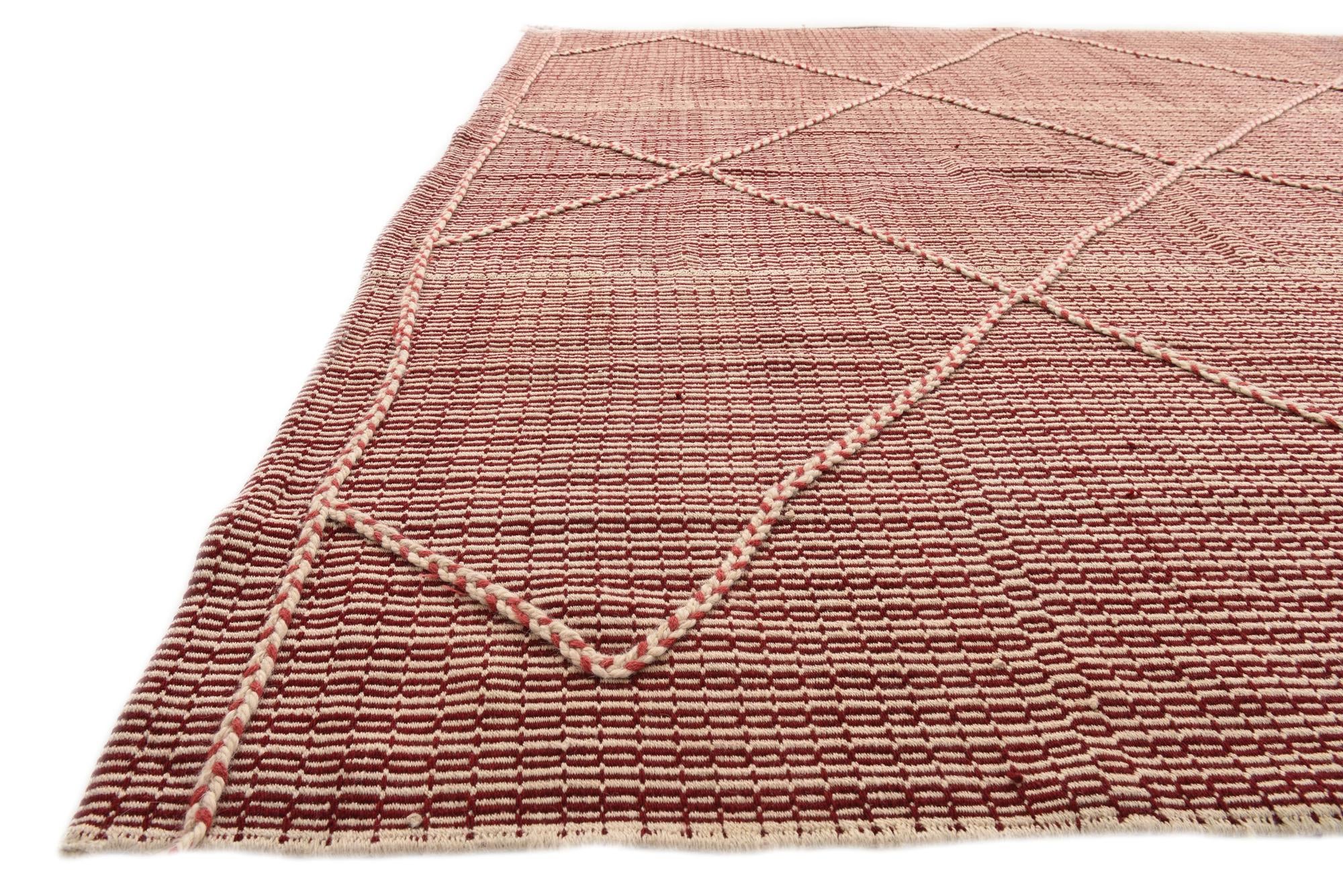 8' 7 x 12' Hand Knotted Darya Wool Rug