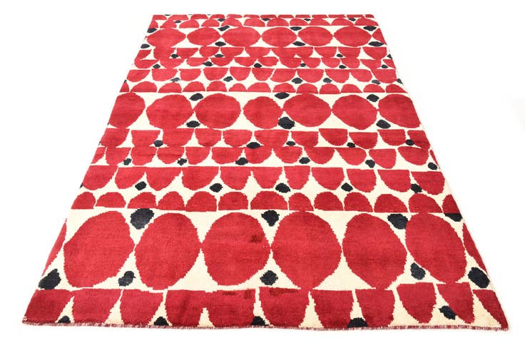 Detail image of 5' 4 x 8' Hand Knotted Darya Wool Rug
